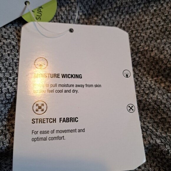 Jockey Sport Performance women's size Small gray honeycomb leggings, NWT - Picture 6 of 8